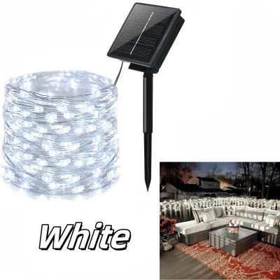 Solar Christmas Lights 32M Outdoor Waterproof 8Modes Fairy String Lights for Home Christmas Decor