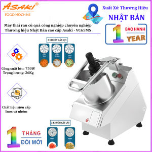 Máy thái rau củ quả công nghiệp chuyên nghiệp dùng cho nhà hàng và khách sạn. Thương hiệu Nhật Bản cao cấp Asaki - VC65MS