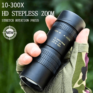 Axcell Teropong Monocular jarak jauh untuk hp siang malam Zoom Telescope Long Range 10-300x40