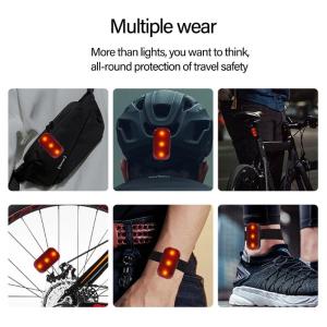 Waterproofs Bicycles Back Light Intelligent Bikes Tail Light Cycling Safety Brake Taillight Brake Sensing Bike Rear Light
