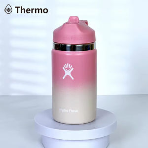 Drinking Water Bottle Flask (12 OZ) Kids Wide Mouth Insulated Stainless Steel Portable Cup Boot Gift