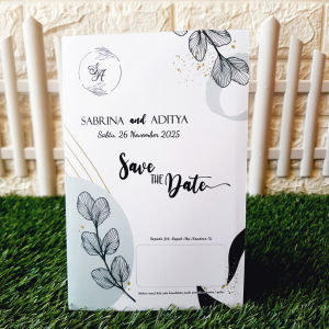 Undangan Pernikahan Rustic Simpel Elegan Terkini Cantik Ekonomis (Per 100 Undangan) Kode DDH
