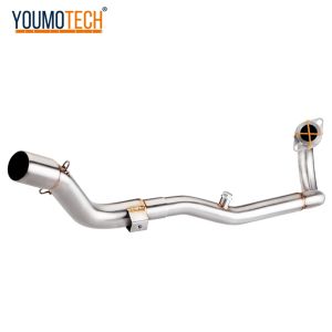 For Honda CRF250L/RALLY/CRF300L 2012-2024 Motorcycle off Road Modified Exhaust Pipe Full exhaust System Middle Exhaust Pipe Slip-On Mid‐Pipe with Header LINK pipe CRF 250L CRF 300L RALLY