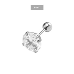 【Bosuer💛COD】️1 Pcs Anting Tindik Wanita Titanium Alat Tindik Telinga Tanpa Sakil Mini Anting Kecil Imut Tindik Korea Aesthetic Anting Stainless Steel Two Penggunaan Tulang Rawan Tragus Kristal Anting Zirkon Cewek Murah