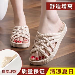 Free Shipping 2026 New Style Thick-Soled Open-Toe Slippers For Women Including A Large Red Pair Suitable For Middle-Aged And Elderly Women