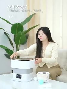 Tefal portable mini washing machine 2 in 1 6L/8L/11.5L semi-automatic washing machine with automatic and manual modes foldable blue light sterilization