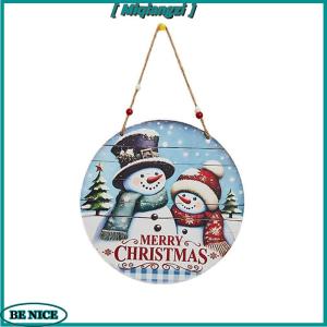 [miqiangzi] Colorful Christmas Hanging Pendant Wooden Crafts Xmas Tree Wall Ornament Christmas Party Scene Props Decoration Gift