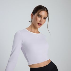 FlowVent Long Sleeve Women Crop Tee