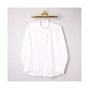 เสื้อเชิ้ตคุณภาพ คอจีน สีขาวWhite ขาวครีมCream White เหลืองพีชPeach Yellow น้ำตาลอ่อนLight Brown