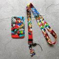 Super Mario Bus ID Card Holders Keychain Student Mario Bros Credit Cardholder Wallet Sleeve Lanyard Kids Gifts. 