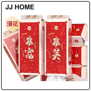【JJ HOME】【6 Packs/Box】ManHua 2026 Chinese New Year Hanging Tissue | 4-Ply Thick Hangable Napkin