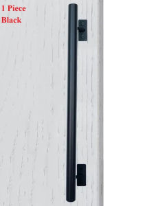 2025Rustic Mount White Matte Black Barn Wooden Door Pull Bar With Lean Feet