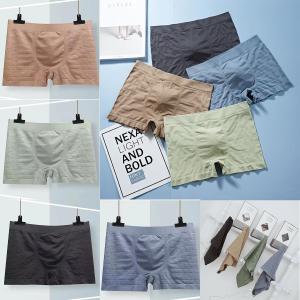 3/6/12PCS Ready Stock  Breathable Mens   Boxer Briefs Comfortable Breathable cotton U-convex Sweat-absorbent