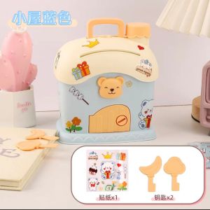 Childrens Day Gift Cute Cartoon Little House Piggy Bank Childrens Gift Savings Bank Student Kindergarten Gift