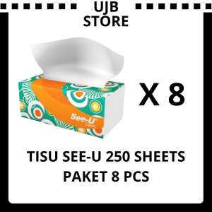 Tisu See-U Facial 250 sheets Paket 8 Pcs Tissue Tisue See-U