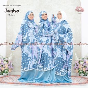 (PROMO) Mukena Dewasa 3In1 Berlengan Satin Silk Maxmara Annisa Silky Premium Bisa Bayar Di Tempat