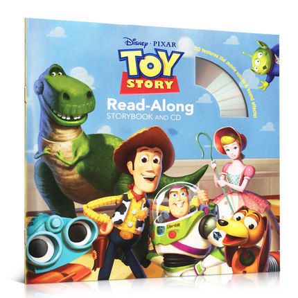 milumilu Original Popular Education Books Disney PIXAR Read Along Toy Story + CD Colouring English Activity Picture Book for Kids