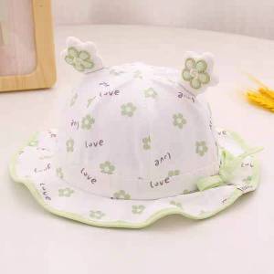 (พร้อมส่ง) หมวกเด็ก 2เดือน-12เดือน รอบหัว:44-46 cm. หมวกปีกรอบเด็กผู้หญิง ผ้าฝ้ายพิมพ์ลายดอกไม้ 🌸 ด้านข้างผูกโบว์ หมวกเด็กผู้หญิง หมวกแฟชั่นเด็ก หมวกเด็กกันแดด หมวกเด็กน้อย หมวกเด็กเล็ก หมวกเด็กน่ารักๆ หมวกบักเก็ต ( Bucket) มีสายยางยืดคล้องใต้คาง