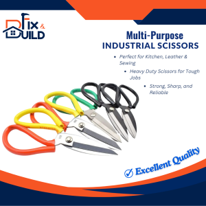 Industrial Scissors Multi Purpose Scissors For Kitchen Leather Sewing Heavy Duty Scissors