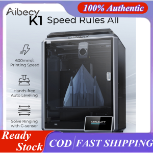 Aibecy 【NEW】Creality K1 3D Printers 600mm/s High Speed with 4.3 Color Touchscreen Dual-gear Direct Extruder Printing 220*220*250mm Sizewith Speedy Creality OS and Hardware 18W Auxiliary Fan Flexible Build Plate Fast to Heat Up
