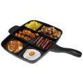 Multi Pan Non-Stick Multi-Section 5-in-1 Frying Grill Fry Oven Meal ...