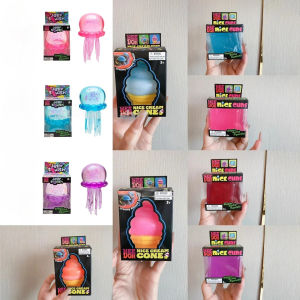 Multiple Styles Sensory Squeeze Toys Ice Cream/NeeDoh Nice Cube/Jellyfish Anti-Anxiety Stretchy Slow Rising Creative Sensory Toy