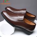 Giày tây nam da bò, giày da nam trung niên mềm mại thấm hút mồ hôi, thiết kế đầy nam tính, đế cao su đúc khâu chỉ chìm - Luxshoes VietNam. 