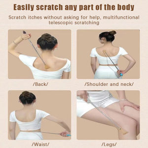 【MPJow】 Portable Back Scratcher Telescopic Scratching Massager Back Scraper Extendable Tickling Itch Body Scratch Stick Massager