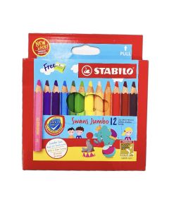 STABILO Swans Jumbo Colored Pencil Box of 18s or 12s (S/L)
