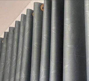 New ผ้าม่านหน้าต่างสำเร็จรูป ผ้าม่านเจาะตาไก่ ม่านยูวีพิมพ์ลาย ผ้าม่านหน้าต่าง กว้าง150x135cmแพ็ค1ผืน(Curtain Shop459)