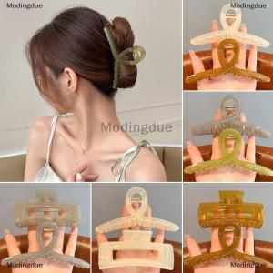 [COD] Modingdue Oversize Fashion Hair Claws Hair Clips for Girls Women Transparent Hair Claws Ponytail Claw Clip Crab Hair Accessories Headwear