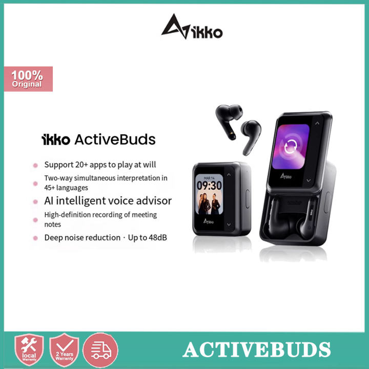 Activebuds IKKO ActiveBuds AI Inligent Touchscreen Bluetooth Earphones, GPT-4o ...