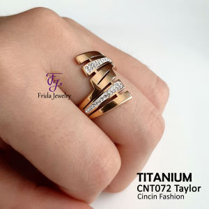Cincin Titanium Anti Luntur Taylor Mata Perhiasan Fashion Import Kualitas Premium cnt072