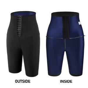 JHHB Sauna Sweat Body Shaper Short Pants Women High Waisted Slimming Shorts Compression Thermo Workout Body Shaper Tights