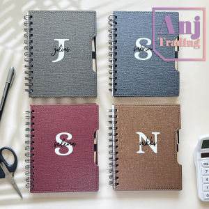 FREE NAME Spiral Kraft Notebook Set Metallic Colors w/ FREE PEN Notebook Journal {Company Giveaway}