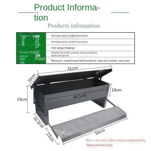 Feeding trough chicken supplies rain proof feeding trough chicken equipment automatic tool for fee