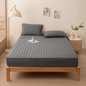 Home Preferred Luxury Quilted Waterproof Mattress Cover Cotton Fitted Sheet Mattress Protector