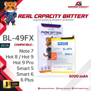 WIXEL Baterai BL-49FX BL49FX Infinix Smart 6 X6511 X6511B Smart 6 Plus X6823 X6823C Batre Batrai Battery Double Power Ori Original Dual HP Handphone