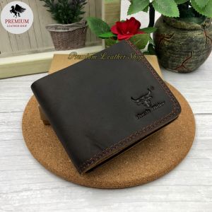 Rush Rider Full Grain Cowhide Leather Short Wallet Men Man