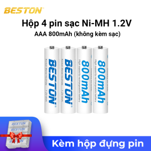 Bộ sạc pin AA/AAA Ni-MH 1.2V sạc nhanh tự ngắt an toàn có màn hình led theo dõi trạng thái sạc phát hiện pin lỗi Beston C9023L