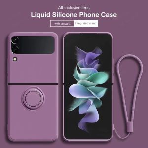 Flip 3 case magnetic wireless charging ring case for Samsung Galaxy Z flip 3 5G flip3 non-slip back cover