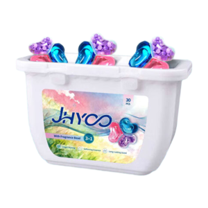 JHYOO 3-Chamber Laundry Pods (Lavender Scent) - Value 2-Box Set + Long-Lasting Use + 72H Fragrance - 2 Boxes (60 Pcs Total 30 Pcs/Box)