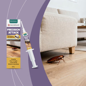 Roach RepellentCockroach German Roach Control Bait Gel All Roaches for IndoorKitchenVehicleKeep Roaches AwayEasy to ApplyPet and Family Safe （1pcs）