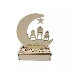 Lampu Dekorasi Lebaran Liontin Kayu Dekorasi Ramadhan Untuk Rumah