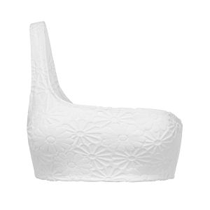 Yukari swim High Waist Bikini Bottom Floral Pattern Swimwear Shorts Purple/White