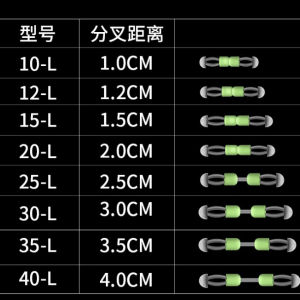 ราคาถูกสุด ร้านค้าคนไทย ส่งในไทย ตะขอคู่ซิลิโคน 15 ตัว มี8 ขนาด ราคา 59 บาท สะดวกสบาย ไม่ทำให้เบ็ดพันกัน ลูกหมุนตกปลา ตะข้อเบ็ด