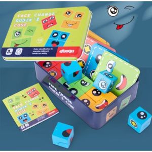 Mainan Edukasi Anak Game Puzzle Rubik Emoticon FACE CHANGE RUBIKS CUBE