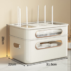 Wifi Router Organizer TV Console Storage Box Shelf Socket Desk Table Tablet Phone Wire Organiser Magazine Optical Case