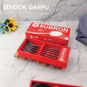 Sendok Garpu Makan 35 Gram 1 Box 6 pcs Stainless Steel Tebal Alat Makan Dapur
