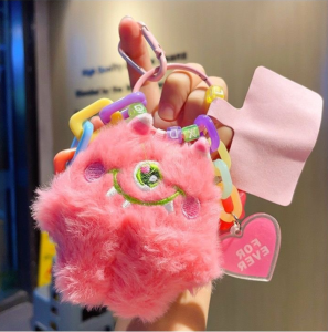 Raimondo Gantungan Kunci Hp Lucu Hiasan Tas Boneka Mewah Cute Coal Balls Gantungan Hp Aesthetic Hadiah Gantungan Hp Lucu